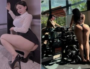 Gymer mông to đụ sướng quá