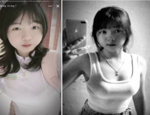Sex áo dài em nữ sinh Gia Vy
