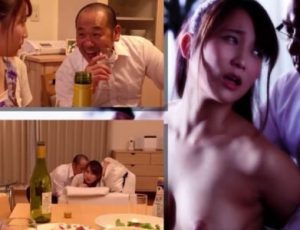 Anh chồng bắt lực để vợ bị sếp gạ địt ngay trước mặt